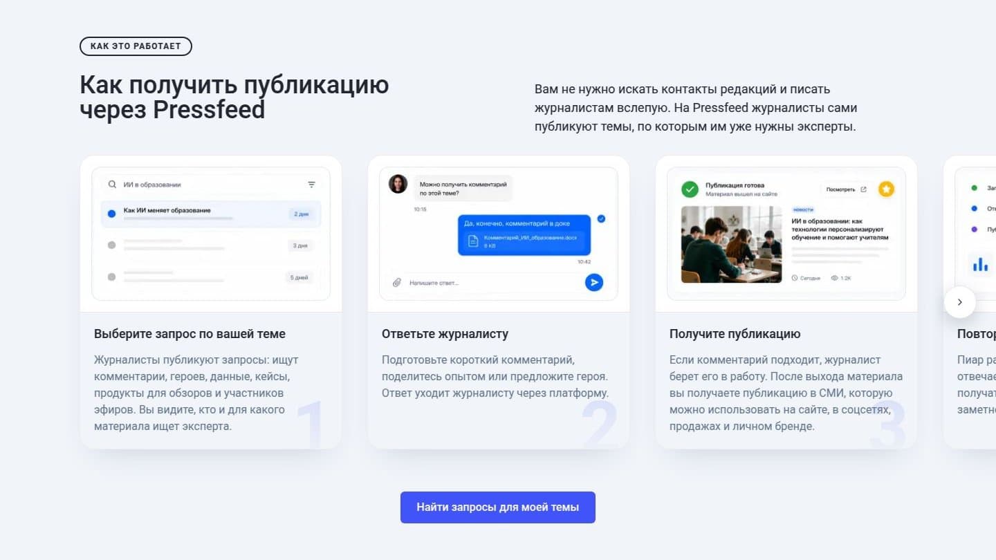 Как получить публикацию