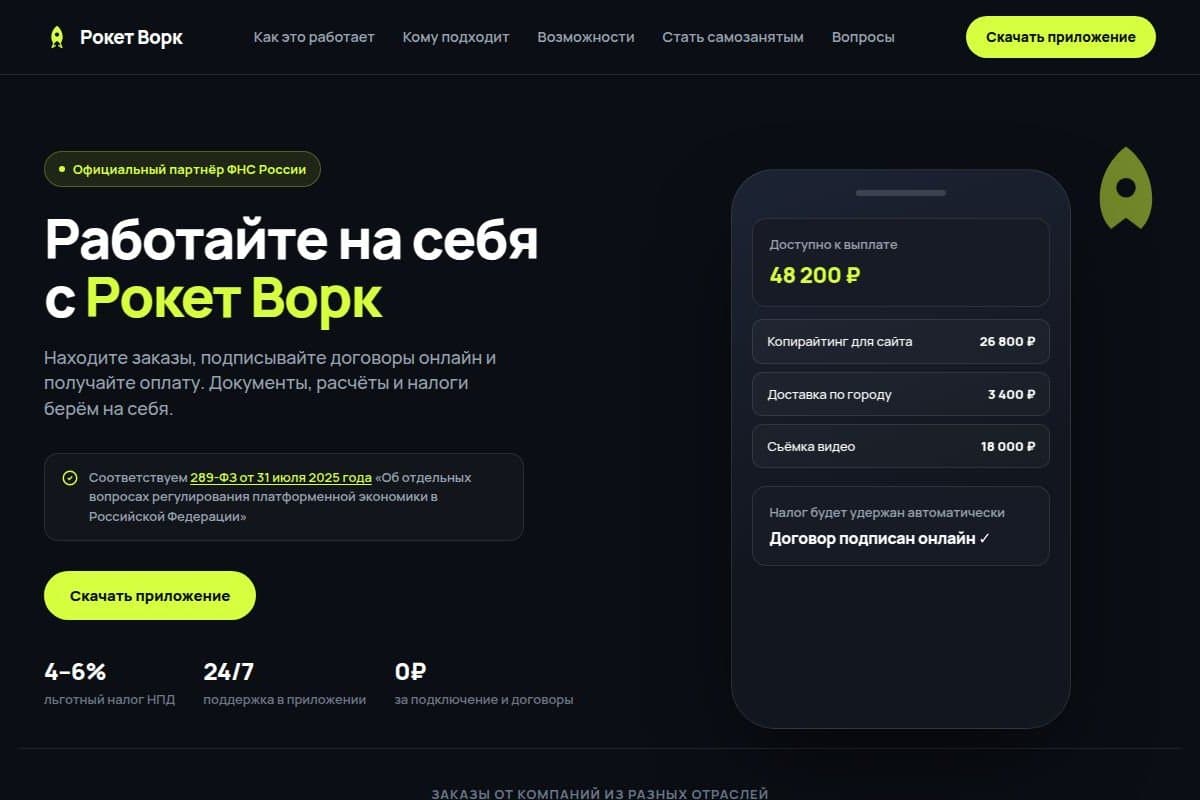 Страница для исполнителей
