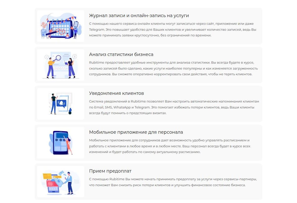 Возможности сервиса