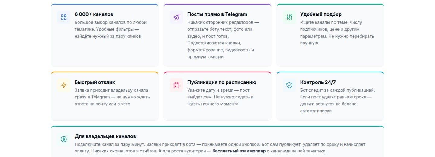 Возможности для рекламодателей и владельцев каналов