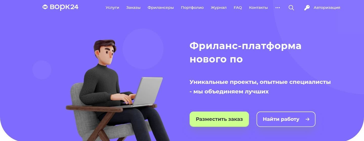 Главная страница биржи