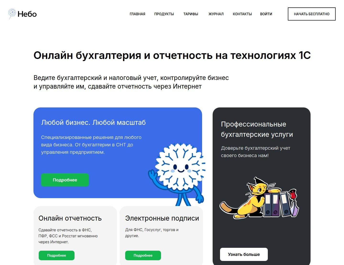 Главная страница Неба